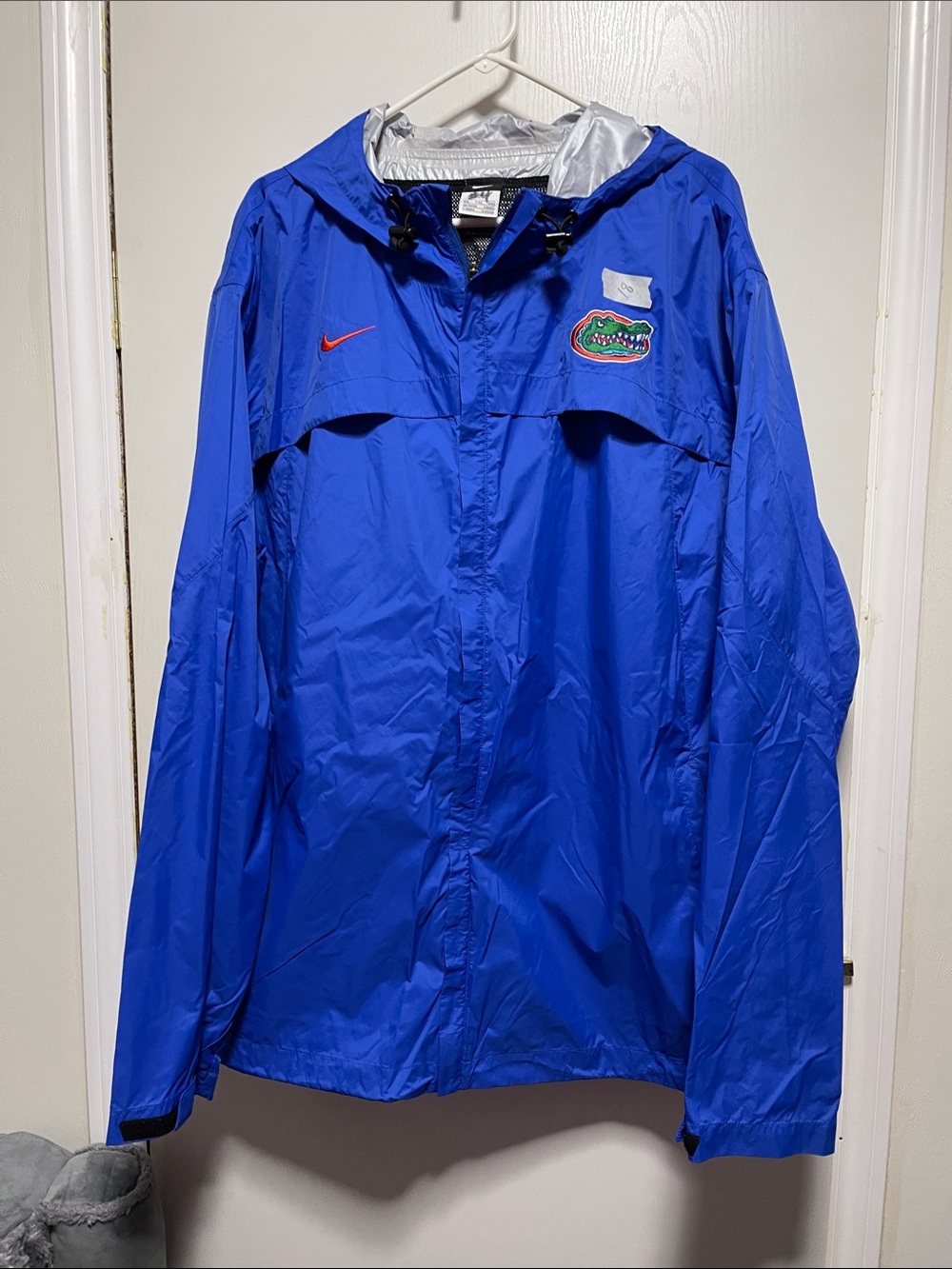 #18 Nike Royal Blue Florida Gators Hooded Windbreaker team issue